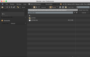 blender to threejs addon